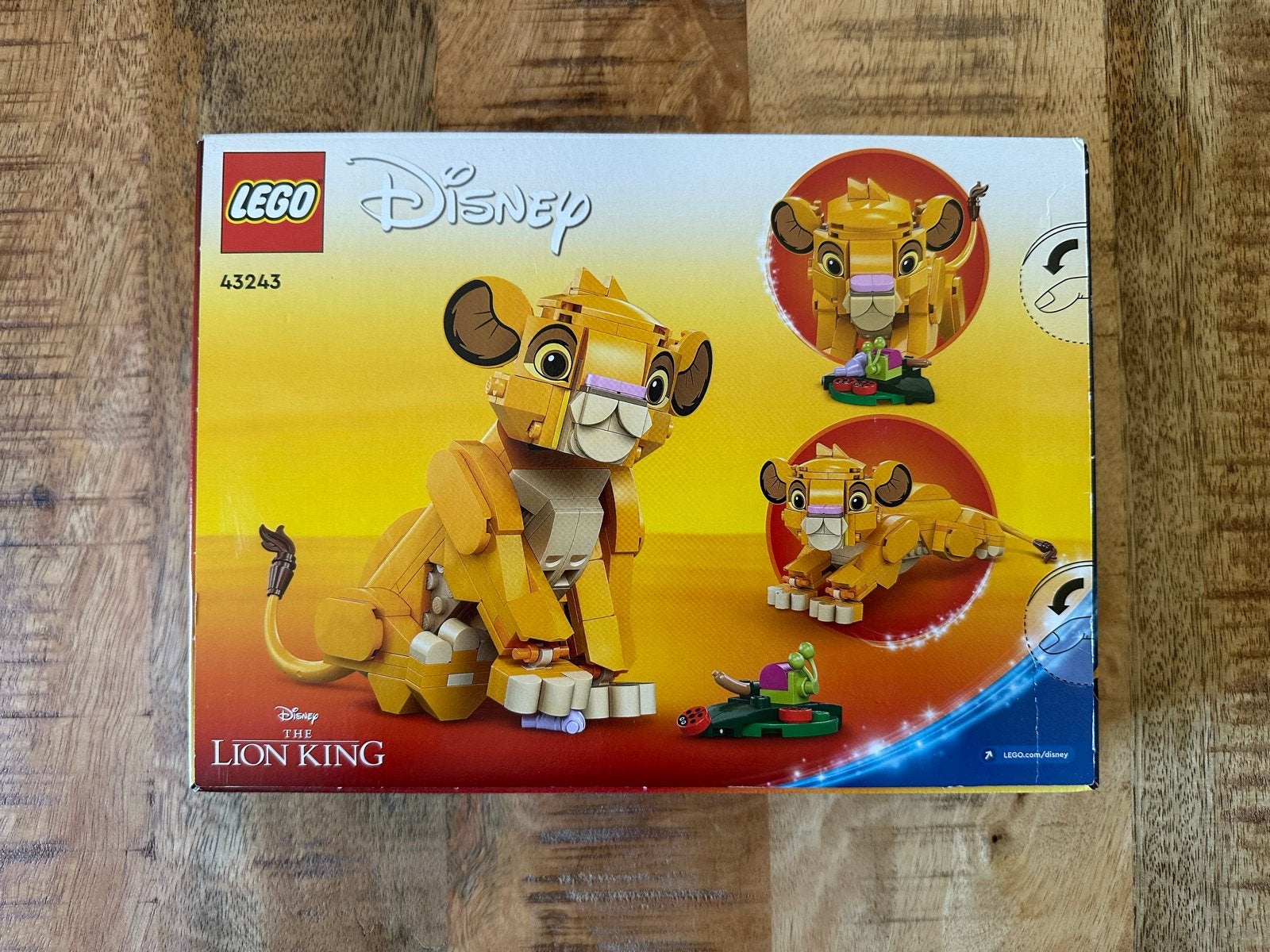 Nieuw! LEGO Disney De Leeuwenkoning Simba 43243, Lego, Nieuw, Ophalen of Verzenden, Disney