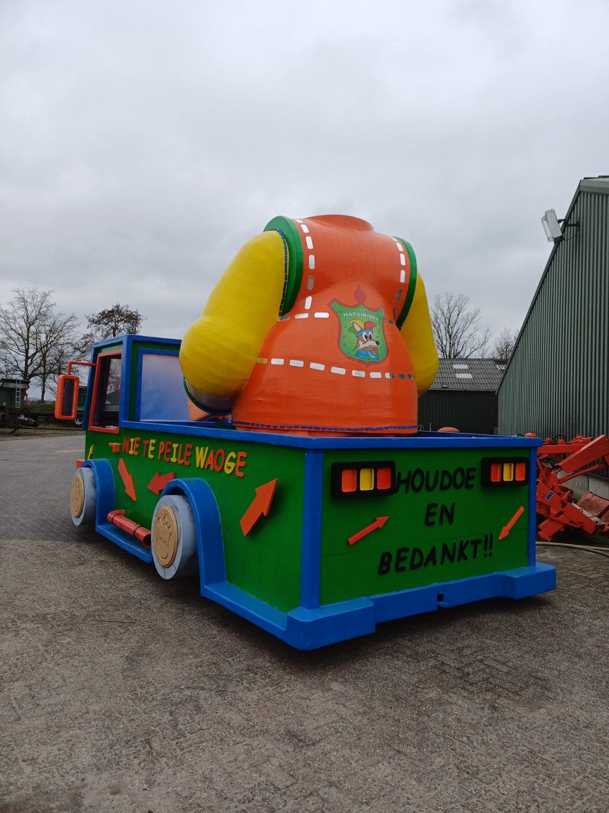 carnavalskop en bovenlijf te koop, Ophalen, Gebruikt, Feestartikel, Carnaval