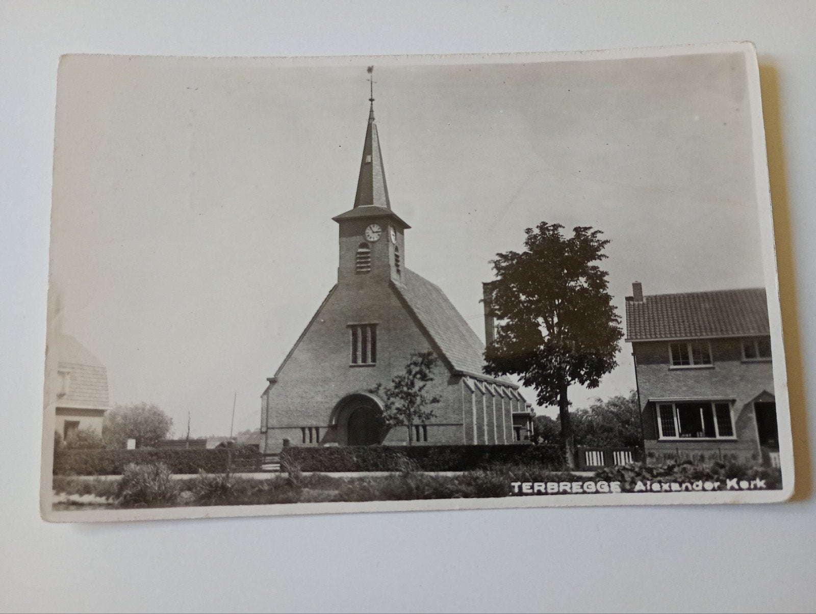 Fotokaart Rotterdam Terbregge Alexanderkerk 1936, Ophalen of Verzenden, 1920 tot 1940, Gelopen, Zuid-Holland