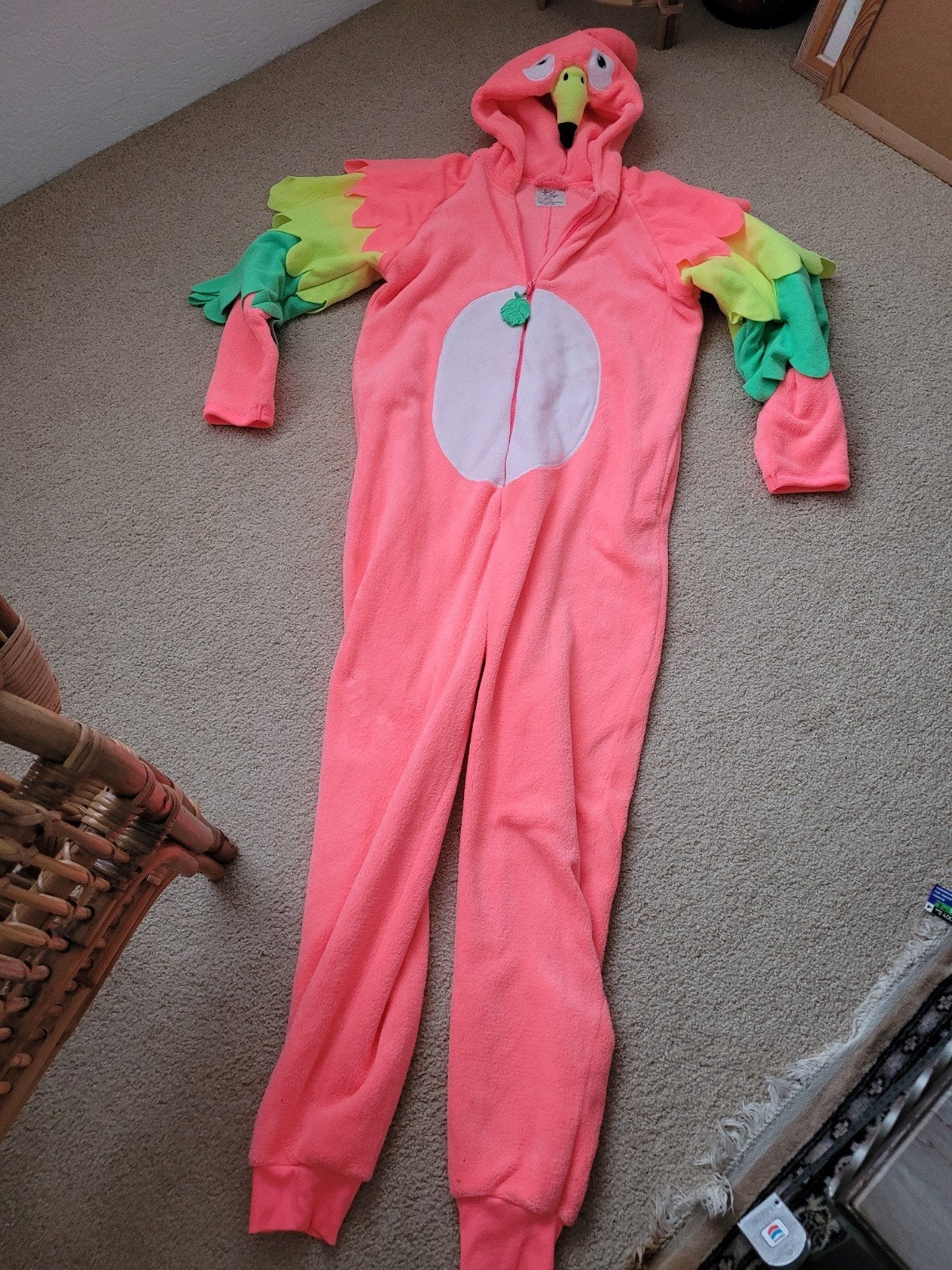 Roze vogel onesie wantsie maat L, Overige typen, Maat 42/44 (L), Ophalen of Verzenden, Zo goed als nieuw