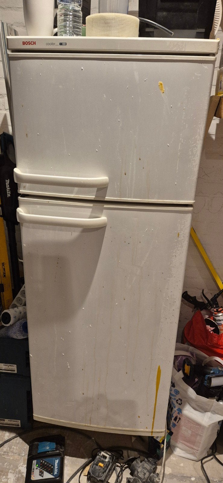 Bosch Koelkast met Vriezer - Gebruikt, Ophalen, 150 tot 200 liter, Gebruikt, Met aparte vriezer