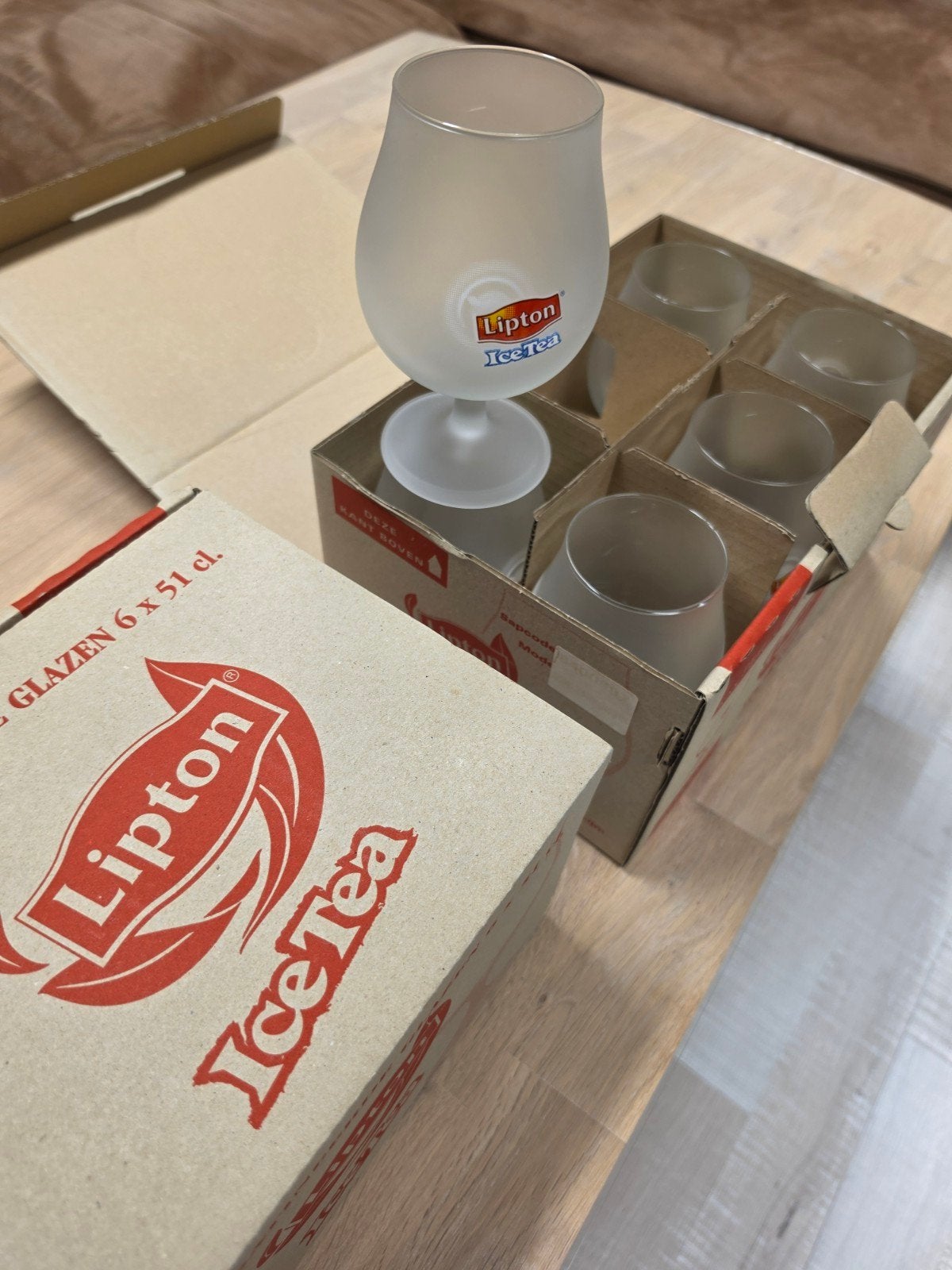 Te koop NIEUWE Lipton Glazen 510ml, Ophalen of Verzenden, Nieuw, Overige typen