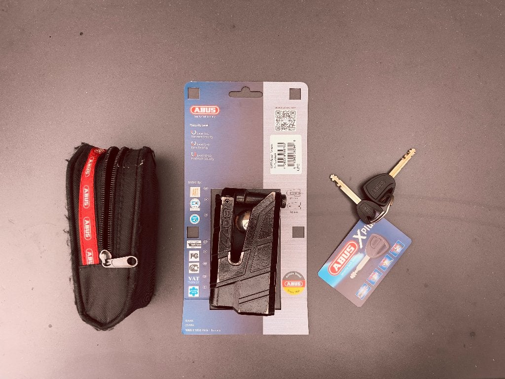ABUS Granit Detecto XPlus 8077 – ART 4 – 100dB alarm, Motoren, Ophalen of Verzenden, Gebruikt