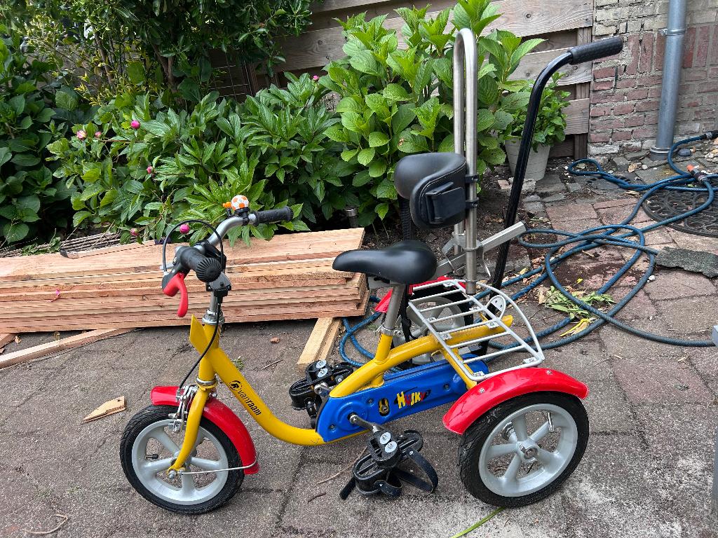 Van Raam husky met voetenbakjes, duwstang en heupsteun, Ophalen, Gebruikt, Trommelrem, Van Raam