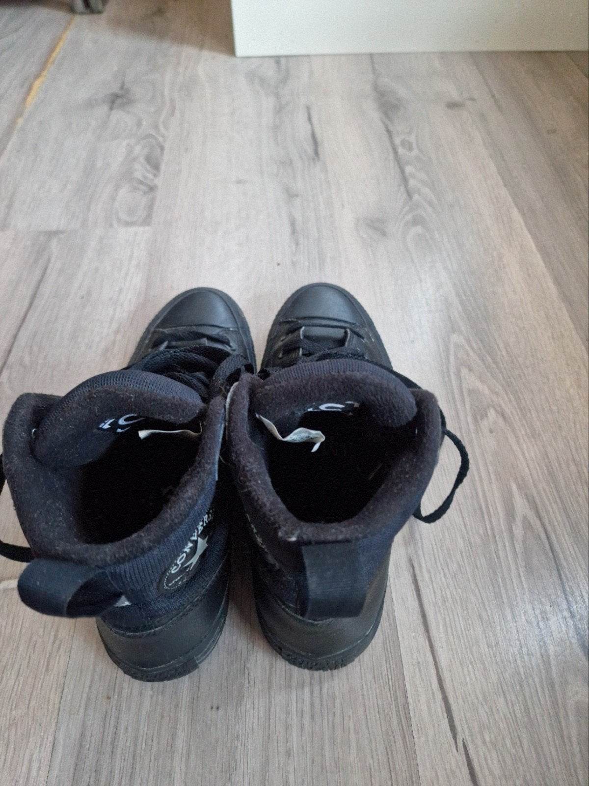 Zwarte Converse All Star hoge sneakers, Ophalen