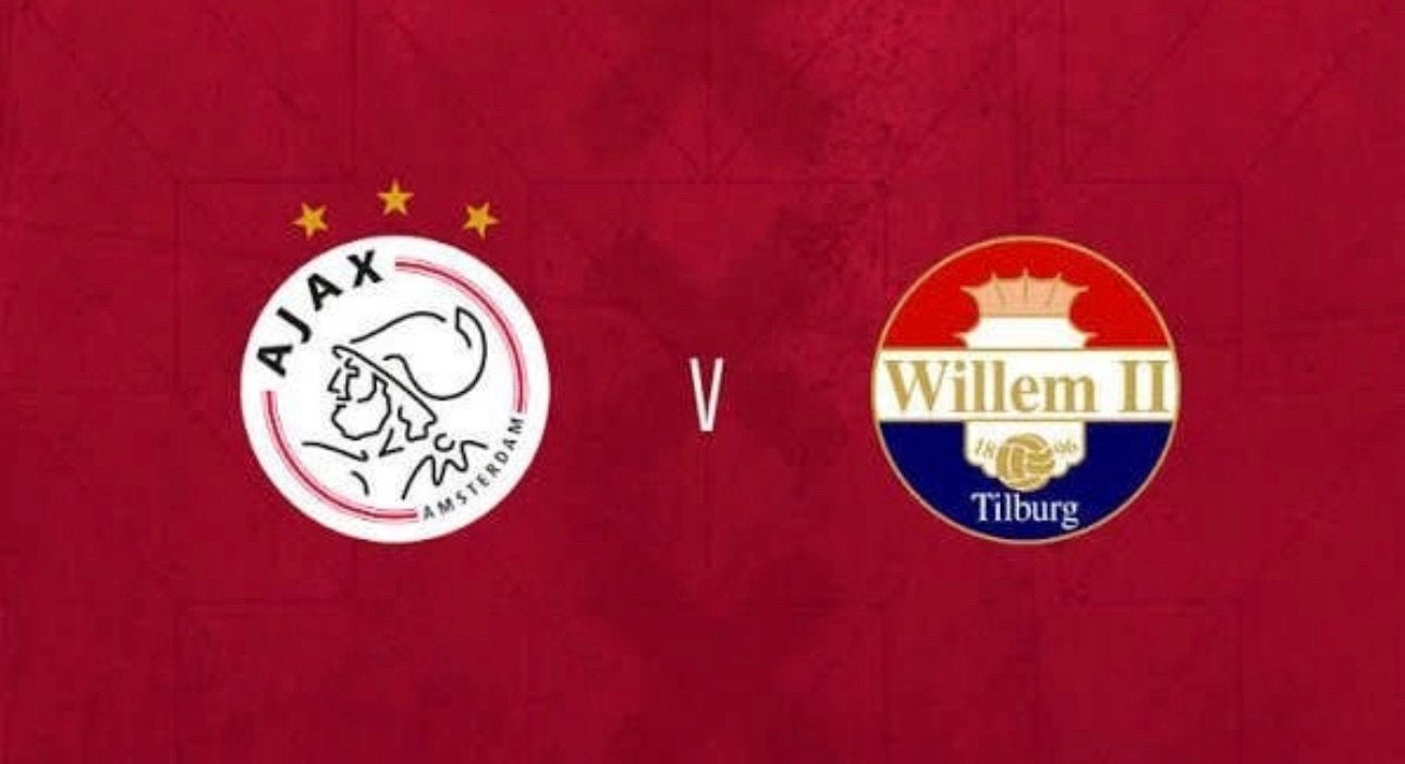 2 kaarten vak 426 Ajax Willem II (naast elkaar), Losse kaart, Twee personen, September