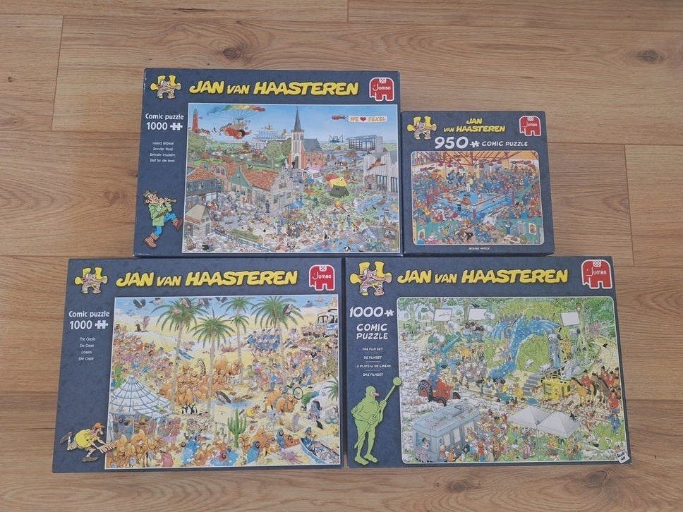 Jan van Haasteren Puzzels - Diverse 950 en 1000 stukjes, Ophalen, 500 t/m 1500 stukjes, Gebruikt, Legpuzzel