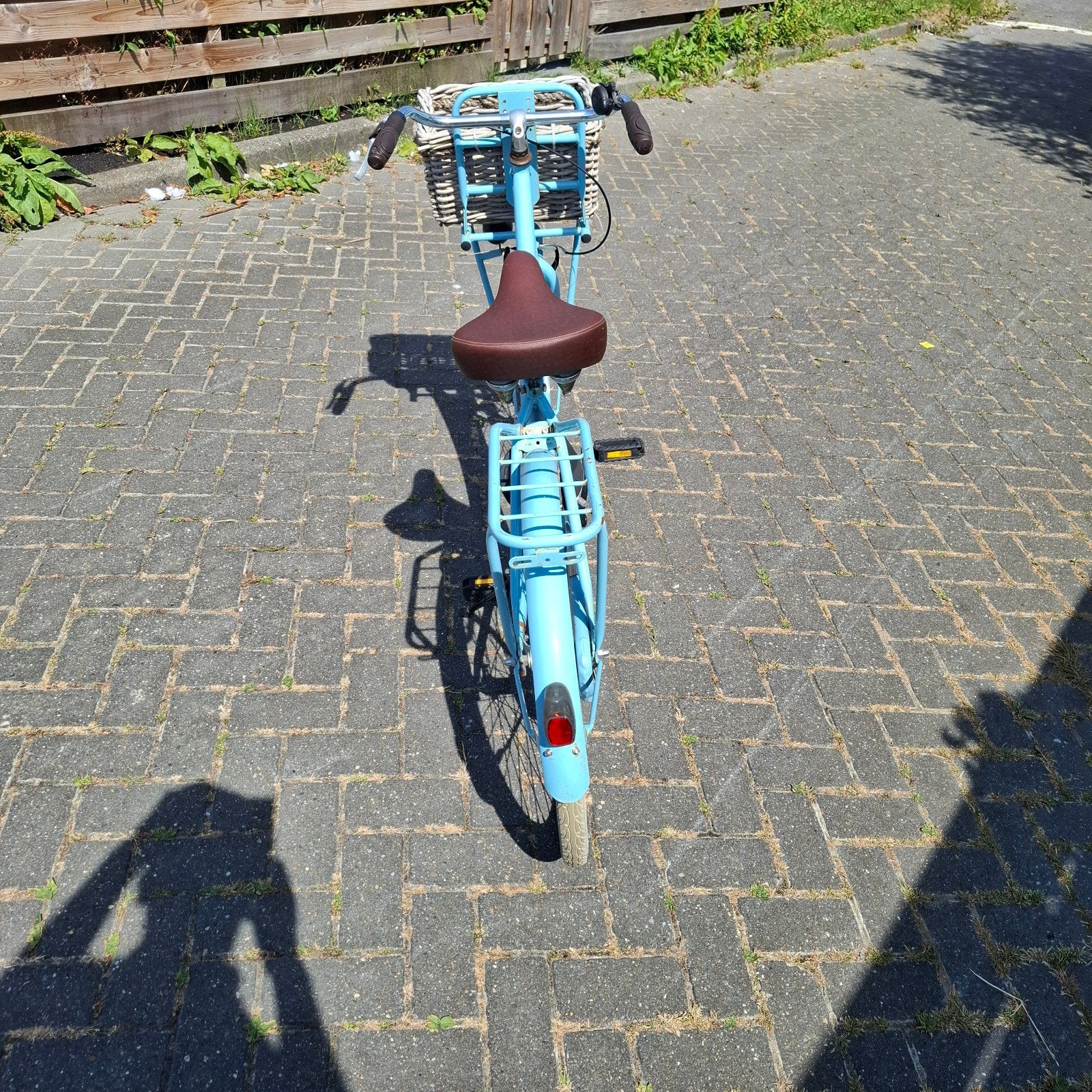 Spirit transportfiets damesfiets met mandje, Overige merken, Terugtraprem, Gebruikt, Ophalen of Verzenden