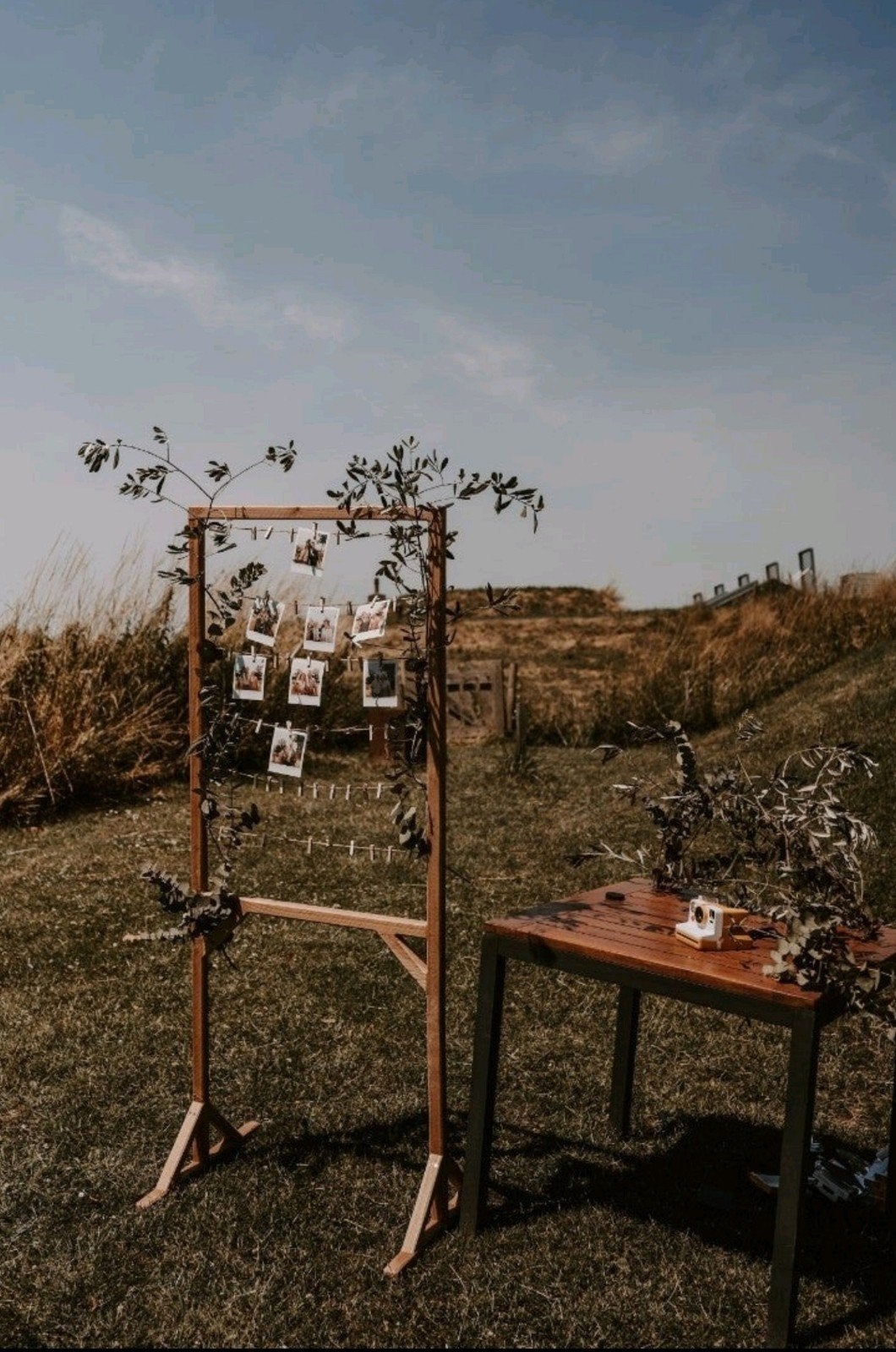 Houten foto/decoratierek, Huis en Inrichting, Ophalen, Hout, Bruin, Landelijk
