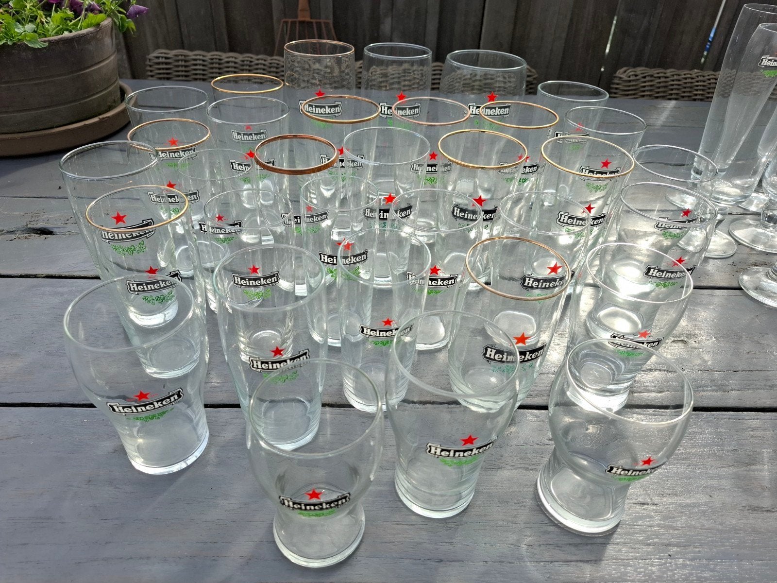 Heineken glazen div. standaard., Verzamelen, Ophalen