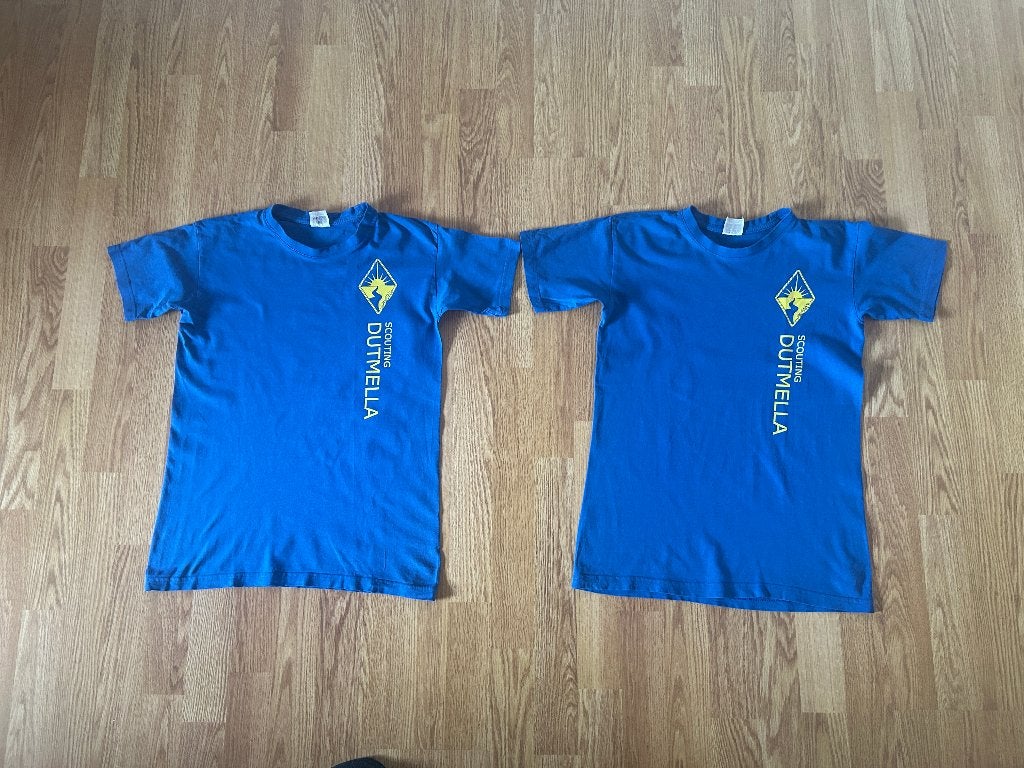 2x Dutmella scouting shirt maat 152-164, Ophalen of Verzenden, Gebruikt, Kleding