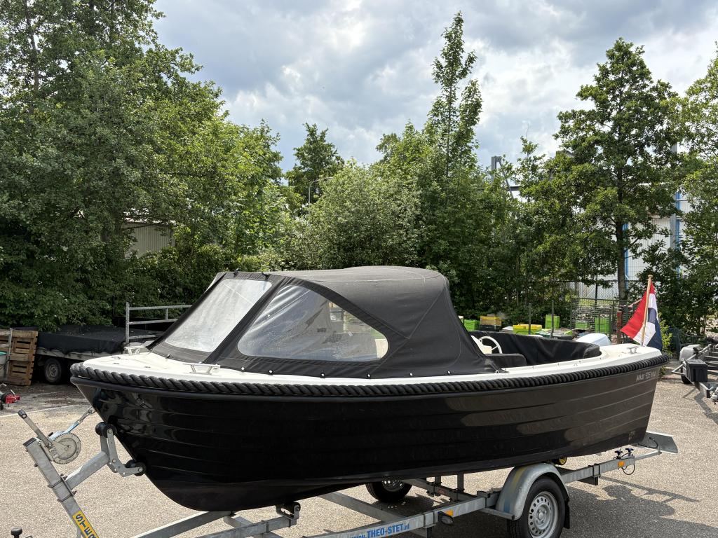 Zeer nette Anker 525 + Honda 10pk + Trailer. Gebruiksklaar., Watersport en Boten, Overige merken, 5 m, Overige typen, Gebruikt
