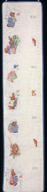 Originele GROEIMETER borduurpatroon BEATRIX POTTER KABOUTERS, Ophalen of Verzenden, Zo goed als nieuw, Handborduren, Patroon