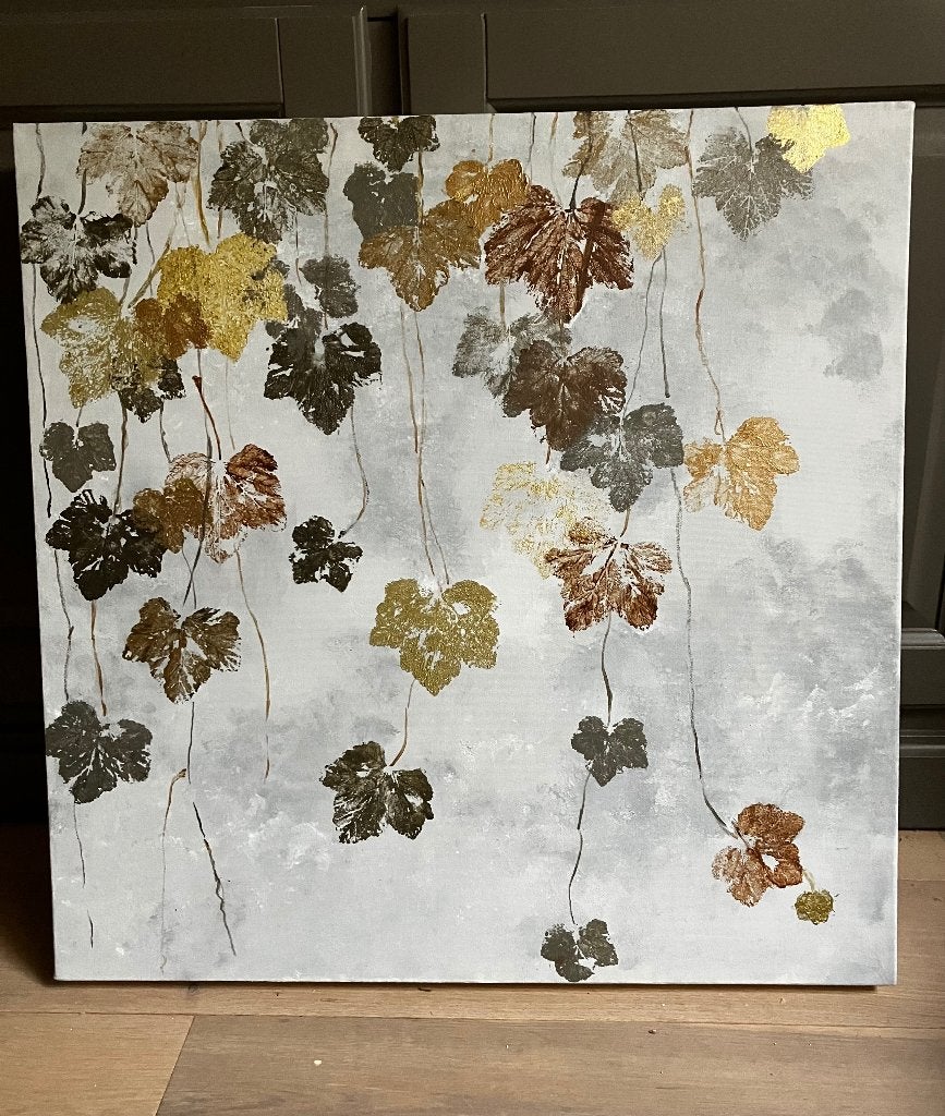 Handgeschilderd schilderij, Antiek en Kunst, Ophalen, Acrylverf, Overig onderwerp, Overige materialen