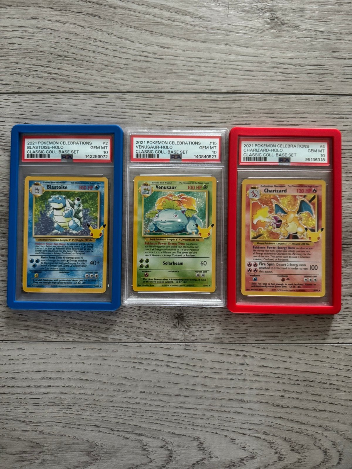 Pokemon celebrations charizard blastoise venusaur psa 10, Hobby en Vrije tijd, Verzamelkaartspellen | Pokémon, Ophalen of Verzenden