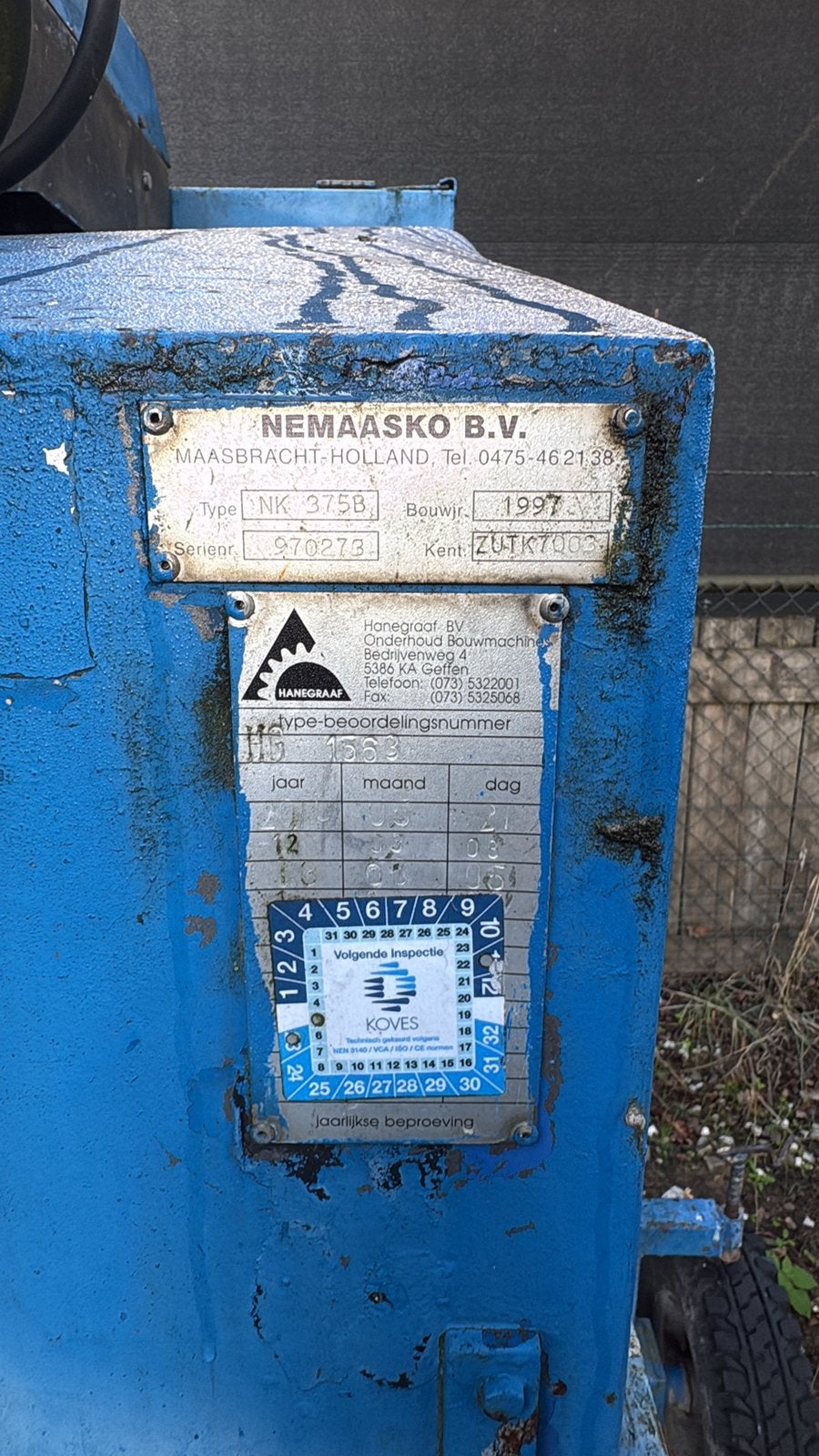 Lijmkraan NK375 - Mobiele Bouwkraan, Ophalen, Kraan