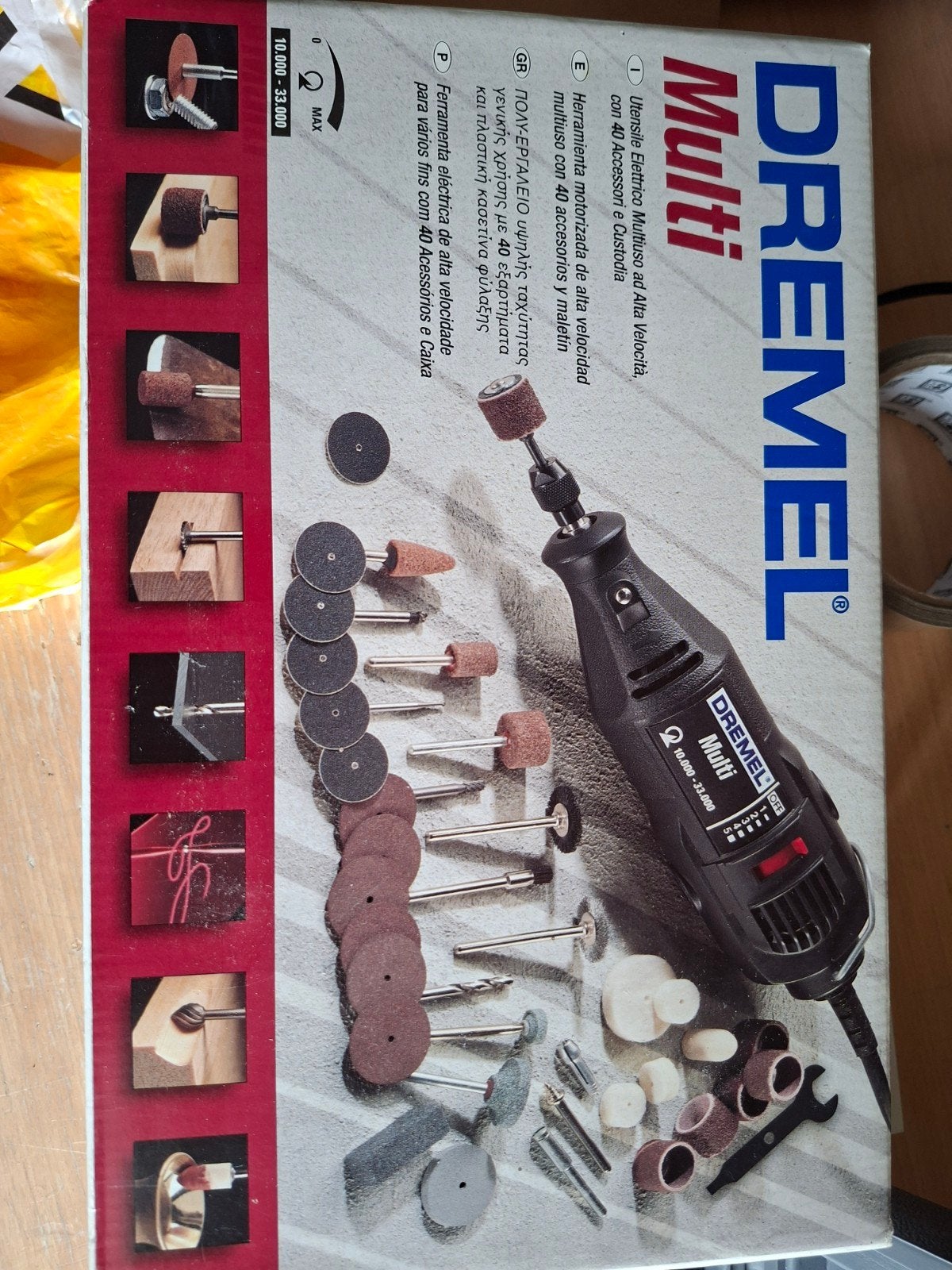 Dremel Multi met accessoires en koffer, Ophalen of Verzenden, Gebruikt, Multitool, Bosch