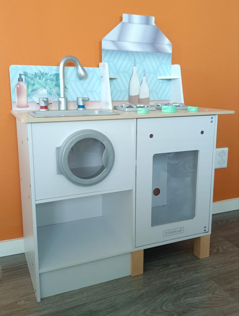 KidKraft Speelkeuken met Wasmachine en Oven, Kinderen en Baby's, Speelgoed | Speelkeukens, Ophalen, Gebruikt, Hout, Speelkeuken