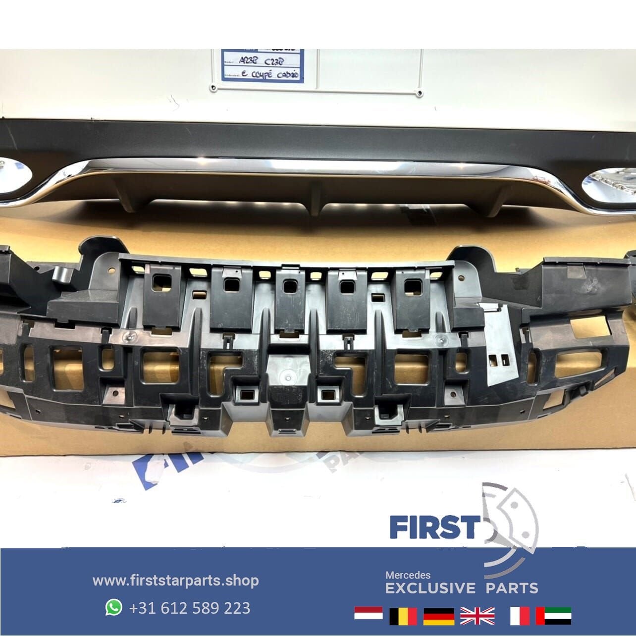 W238 A238 C238 AMG ACHTERBUMPER COMPLEET Mercedes E Klasse C, Gebruikt, -, Ophalen of Verzenden, Achter