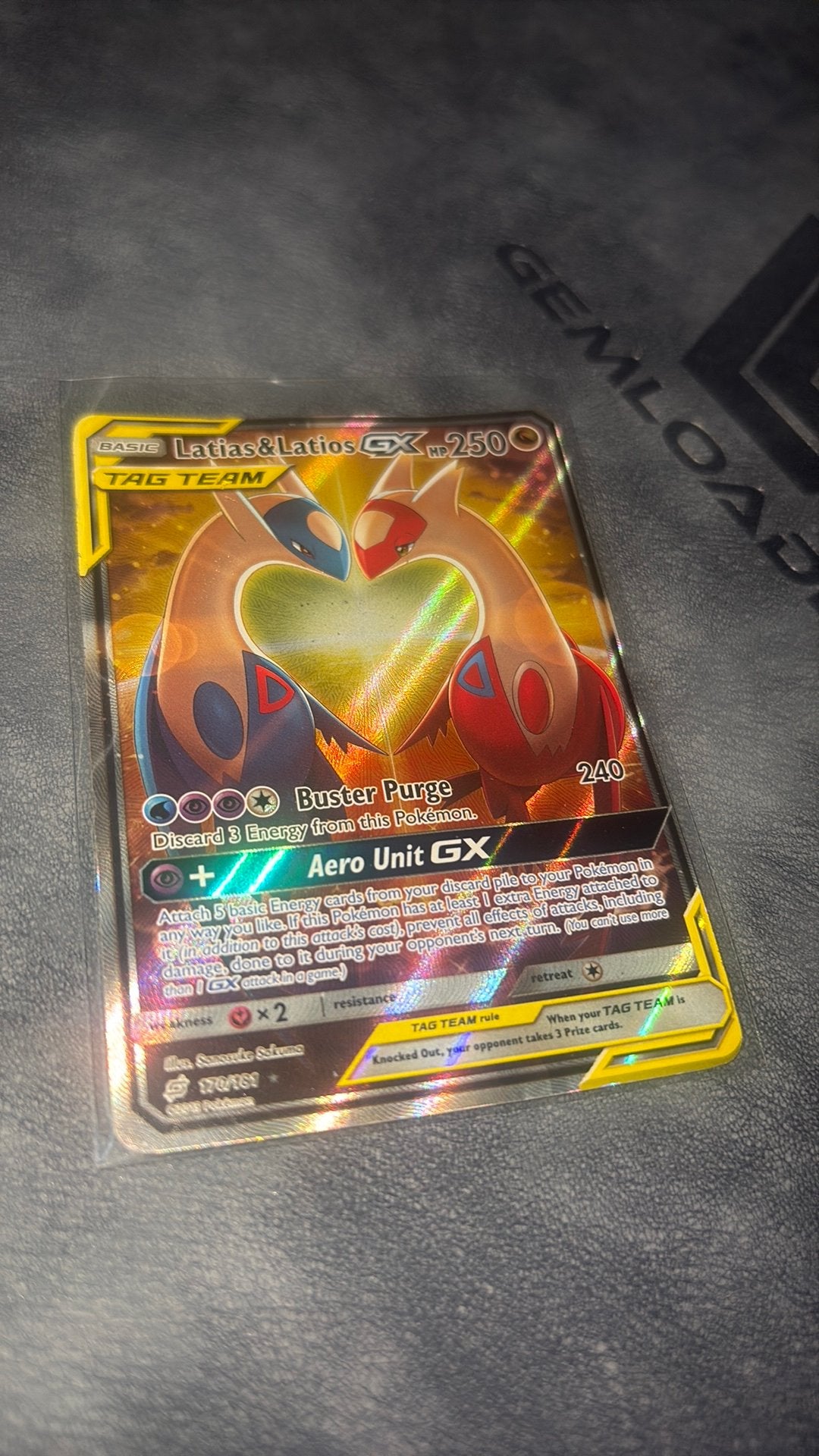 Latias & Latios Tag Team, Ophalen, Zo goed als nieuw, Losse kaart, Foil
