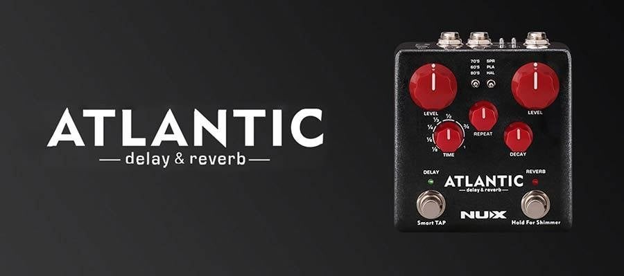 NUX NDR-5 Atlantic Delay & Reverb stereo effectpedaal, Muziek en Instrumenten, ., Nieuw, Ophalen of Verzenden, Reverb