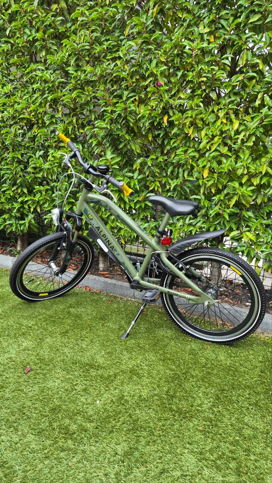 Alpina Trial Kinderfiets - Legergroen/Geel - 20 inch, Ophalen, Gebruikt, Alpina