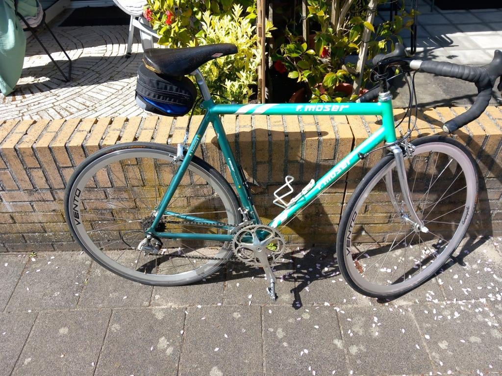Racefiets Moser met Campagnolo alu wielen en helm, Fietsen en Brommers, Ophalen of Verzenden, Gebruikt, Aluminium, Overige merken