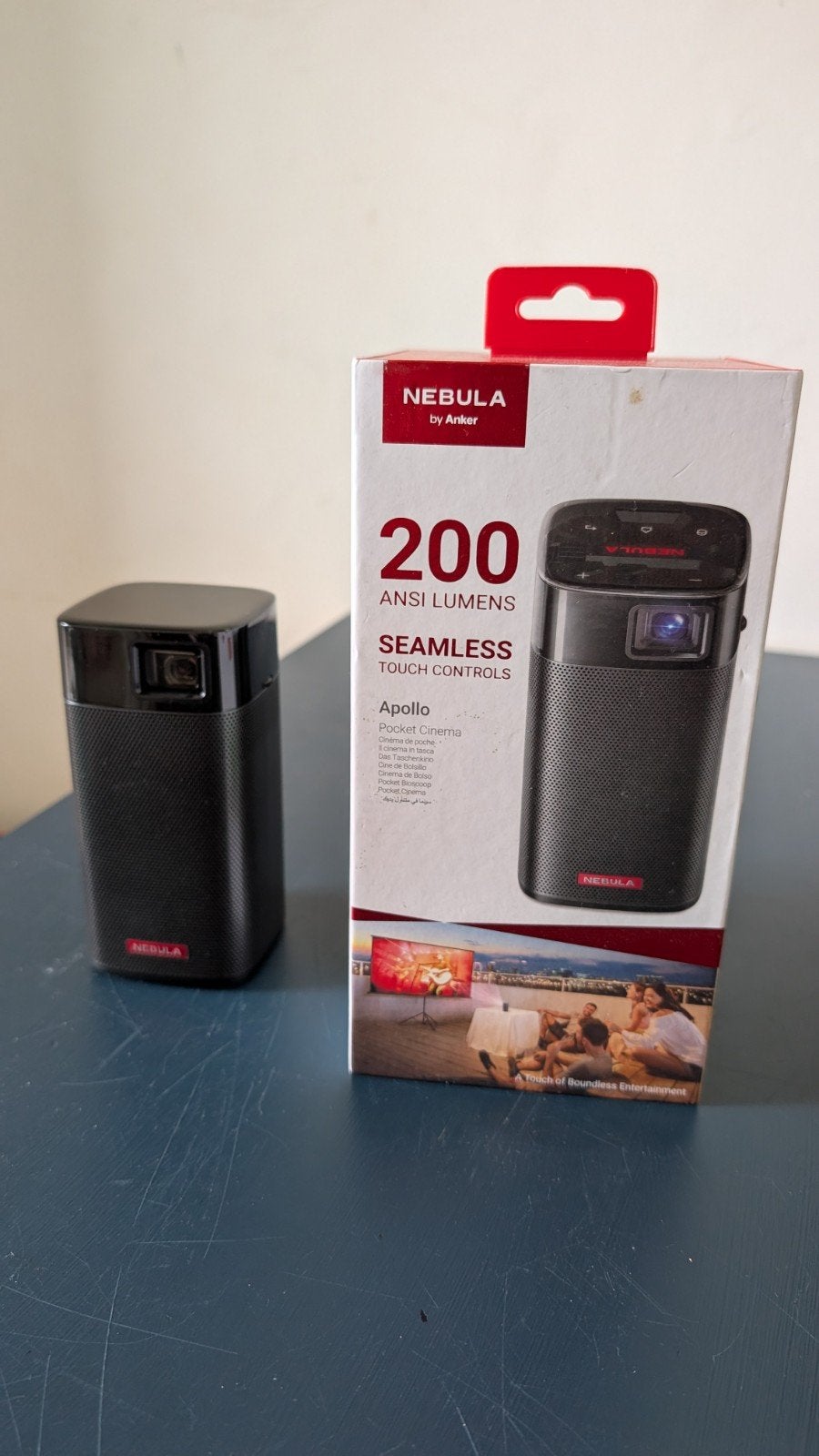 Anker Nebula Apollo Mini Beamer - Zo goed als nieuw!, Ophalen of Verzenden, DLP, Overige resoluties, Anker Nebula