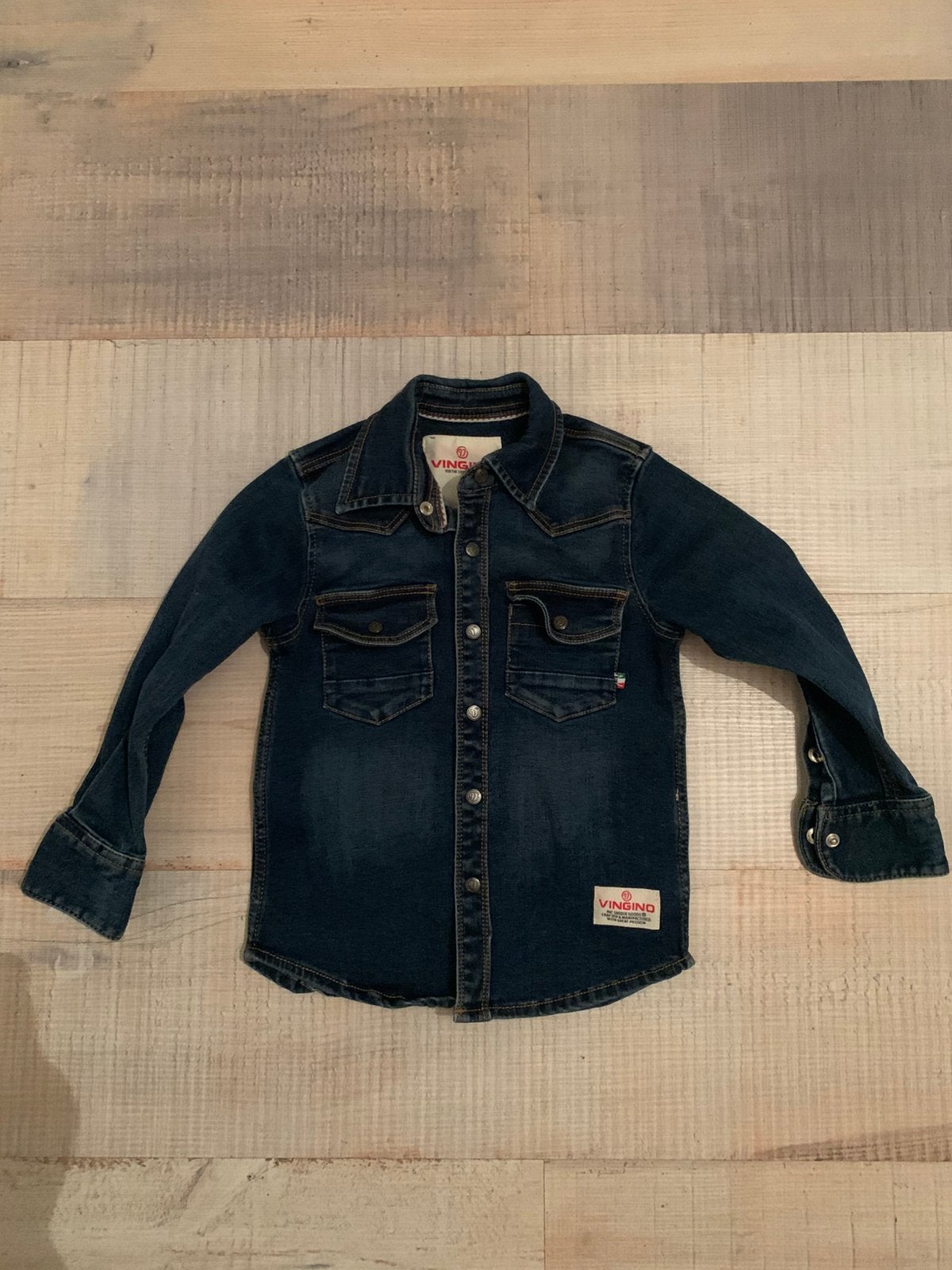 Vingino spijkerblouse maat 104, Ophalen of Verzenden, Nieuw, Jongen, Jas