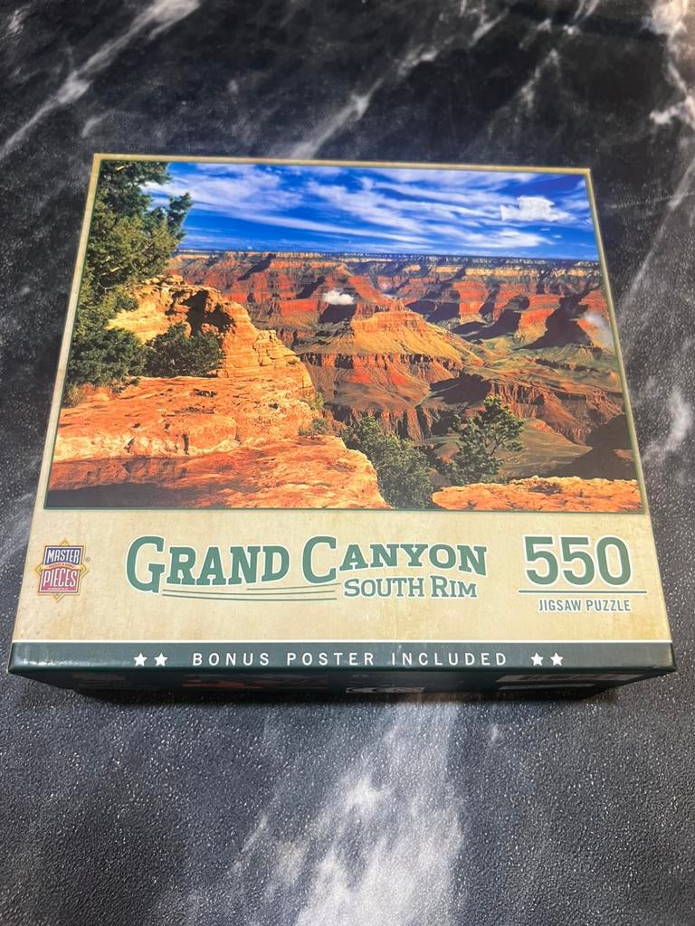 Masterpieces puzzel 550 stukjes Grand Canyon south rim, Ophalen of Verzenden, 500 t/m 1500 stukjes, Zo goed als nieuw