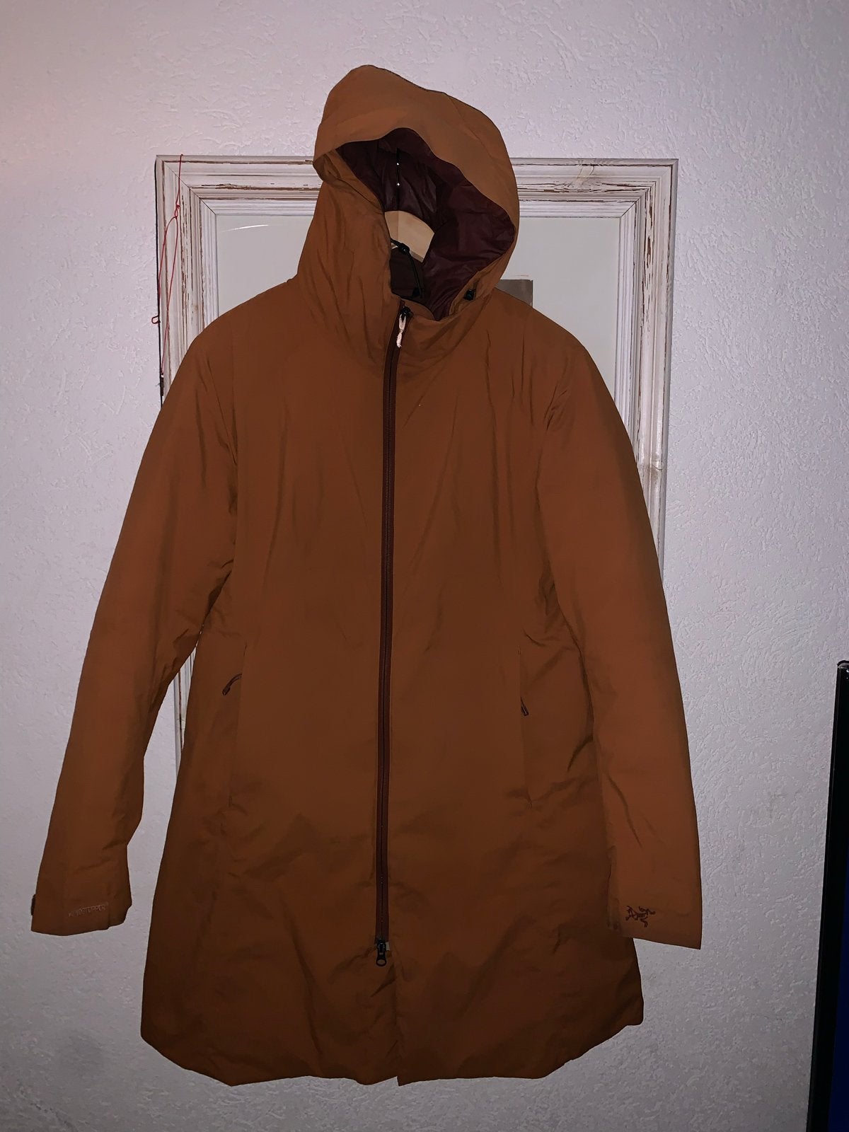 Arcteryx Dames winter Jas Maat L - Oranje/Bruin, Ophalen of Verzenden, Zo goed als nieuw, Maat 42/44 (L), Oranje