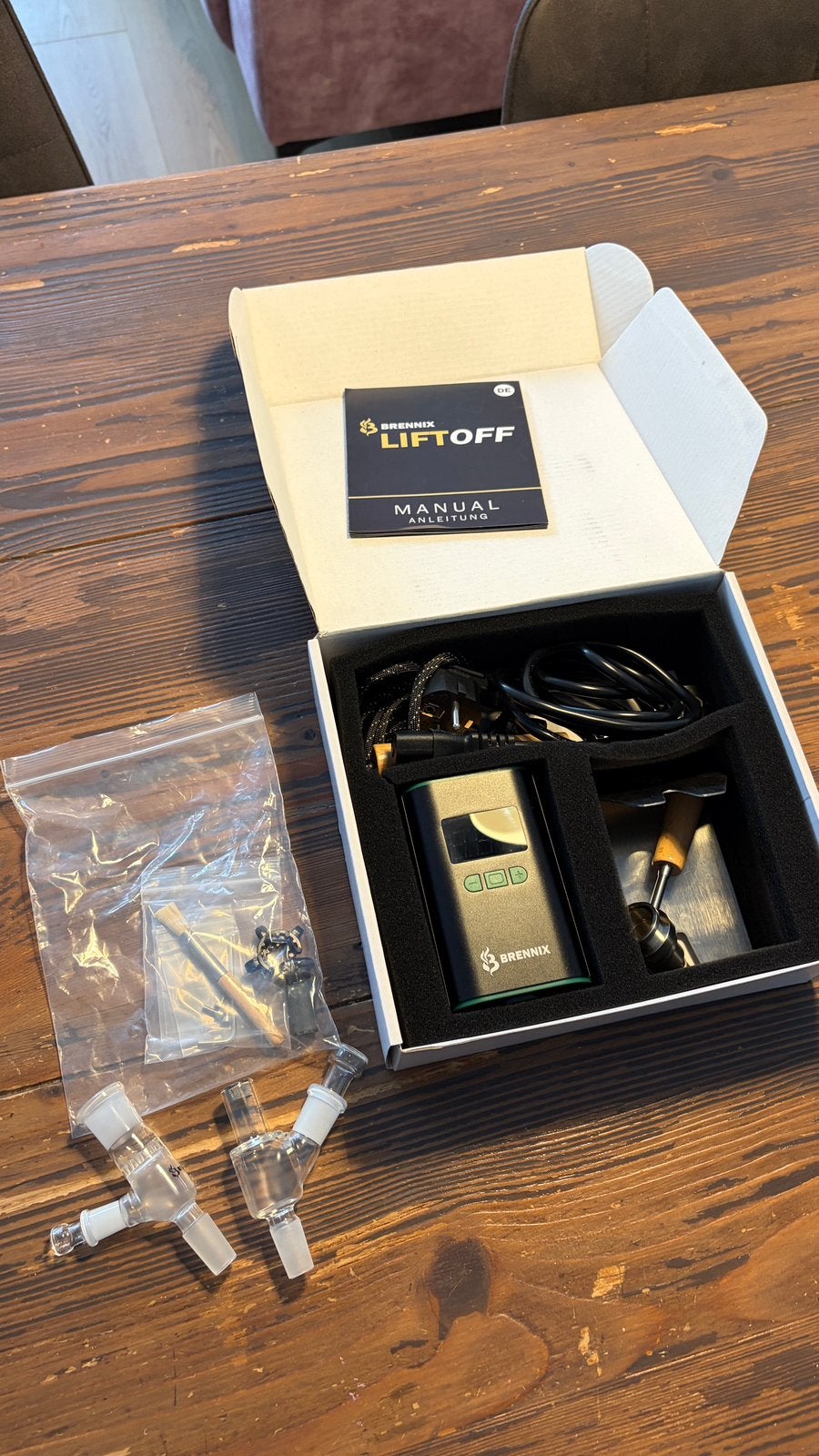 Brennix LiftOff Ball Vape vaporizer -compleet in nieuwstaat, Verzamelen, Rookartikelen, Aanstekers en Luciferdoosjes, Ophalen of Verzenden