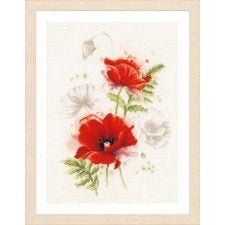 Borduurpakket Klaprozen pn0196178, ., Nieuw, Ophalen of Verzenden, .