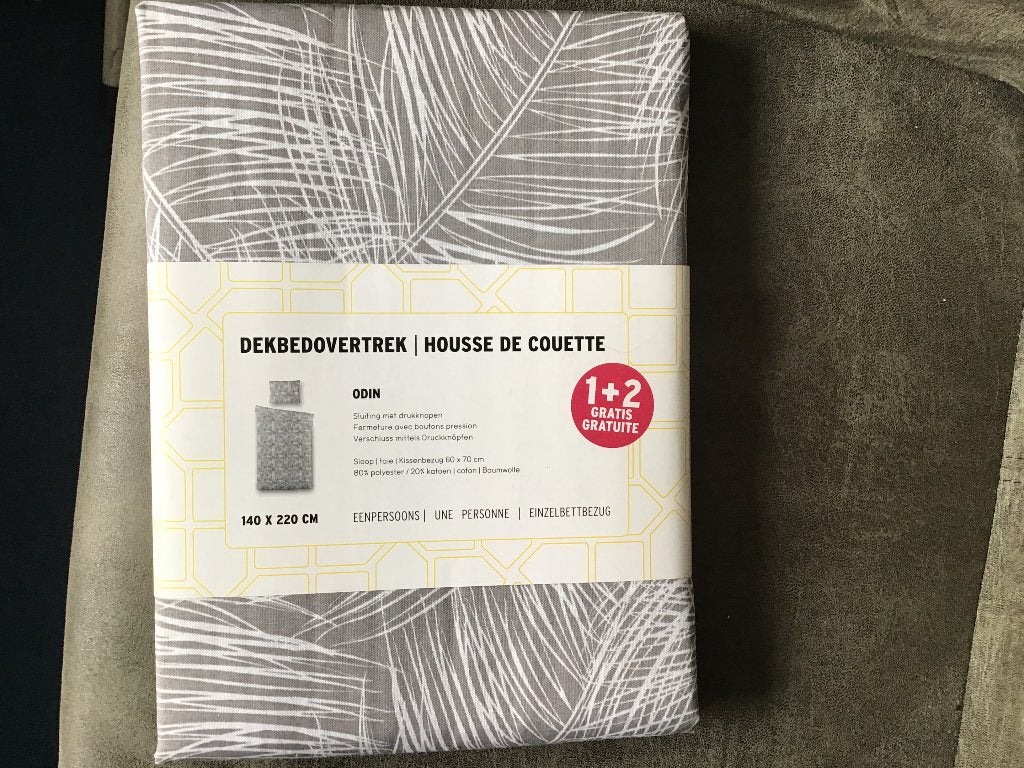 Eenpersoons dekbed overtrek, Eenpersoons, Dekbedovertrek, Overige materialen, Nieuw