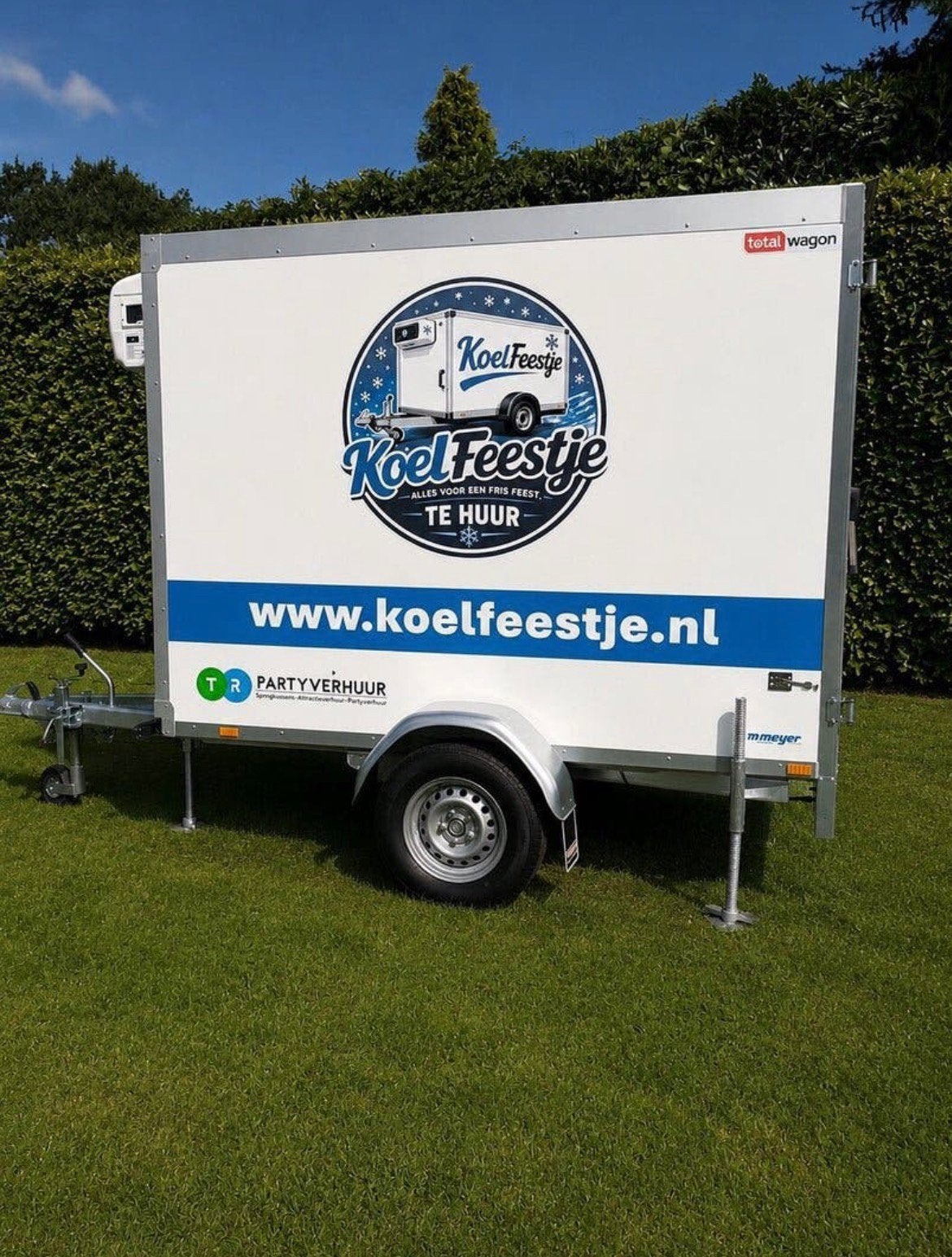 koelaanhanger - koelwagen huren Nijmegen 100 euro perdag, Ophalen of Verzenden, Zo goed als nieuw