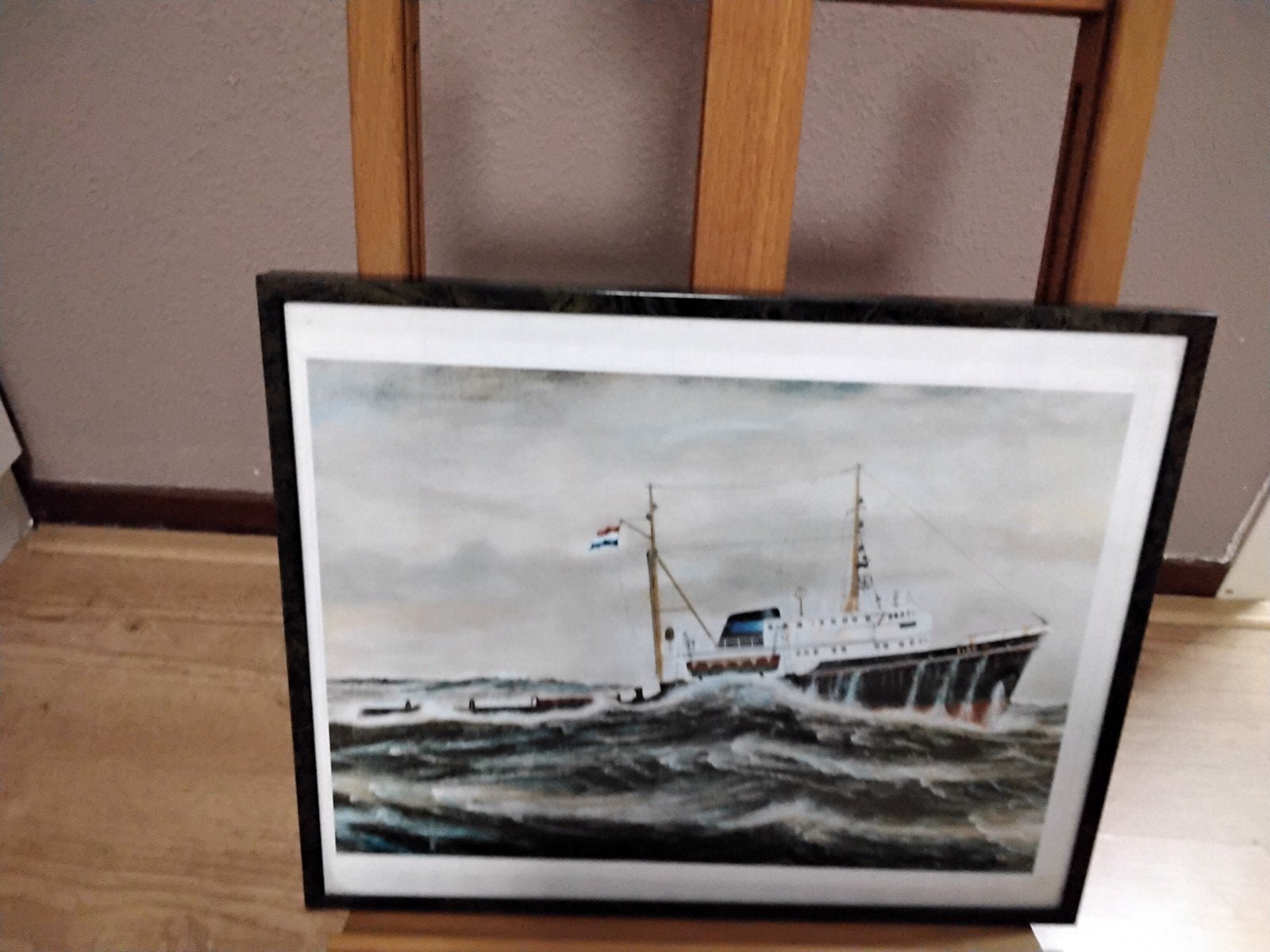 Schilderij lijstje sleep boot smit Elbe - Maritiem, Ophalen