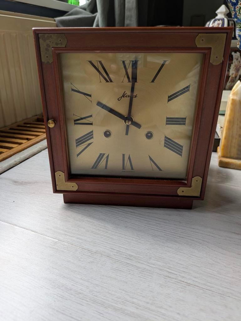Vintage W. Haid Tafelklok - Duits uurwerk (130-020), Antiek en Kunst, Antiek | Klokken, Ophalen
