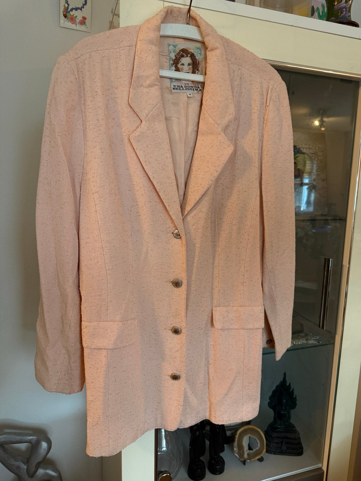 Roze Jasje van Una Donna Bellissima - Maat M, Maat 38/40 (M), Ophalen of Verzenden, Zo goed als nieuw, Jasje