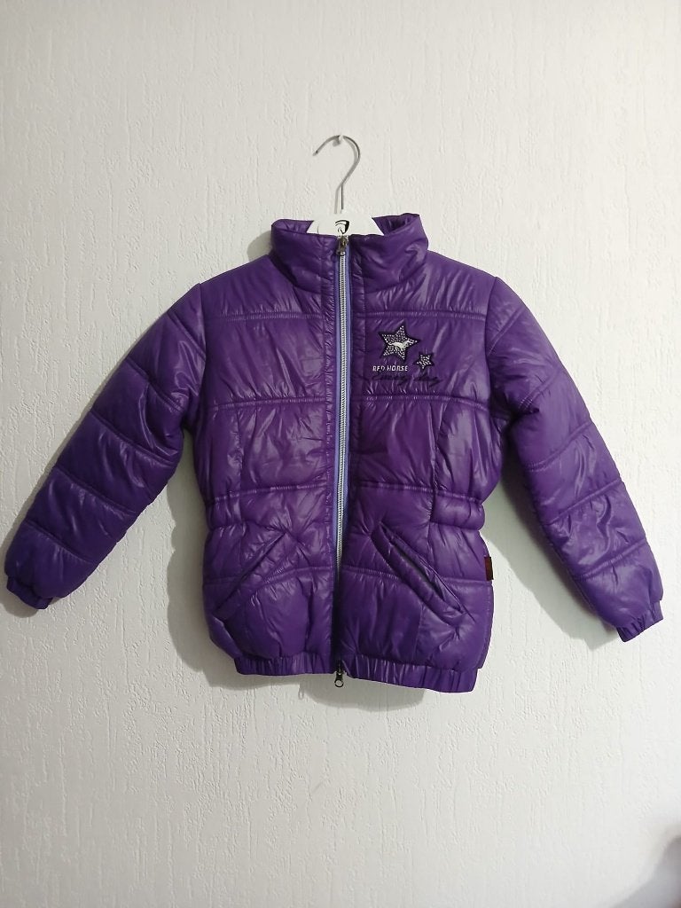 felpaarse violet Red Horse Luxor jas maat 116 en 128, Ampèrestraat 15-178013PT Zwolle, Kinderen, Dressuur, Paars