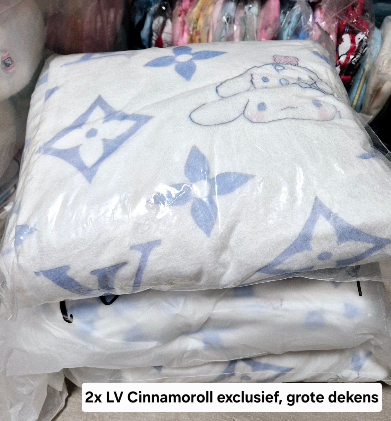 Sanrio dekens,  Kitty, Pochacco, Melody, Cinnamoroll, Ophalen of Verzenden, Nieuw, Tweepersoons, Deken of Dekbed