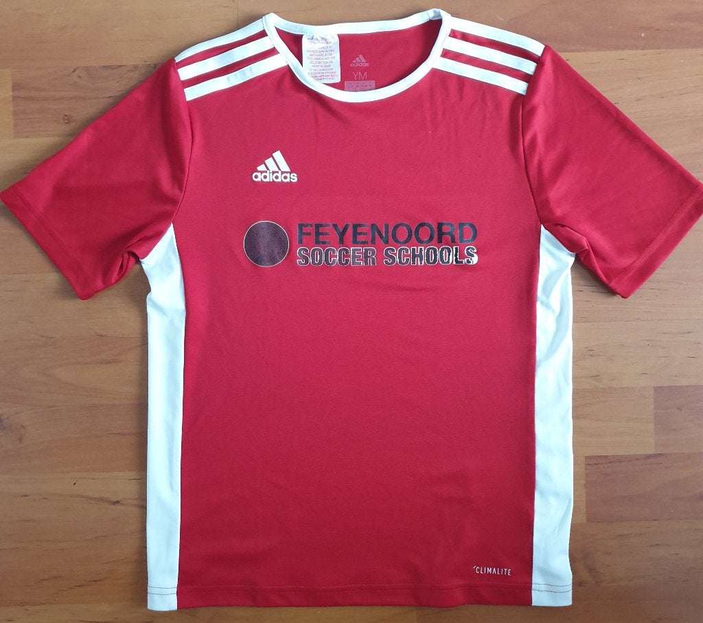 Adidas Feyenoord Soccer Schools T-shirt – maat 152, Maat XS of kleiner, Ophalen of Verzenden, Gebruikt, Shirt