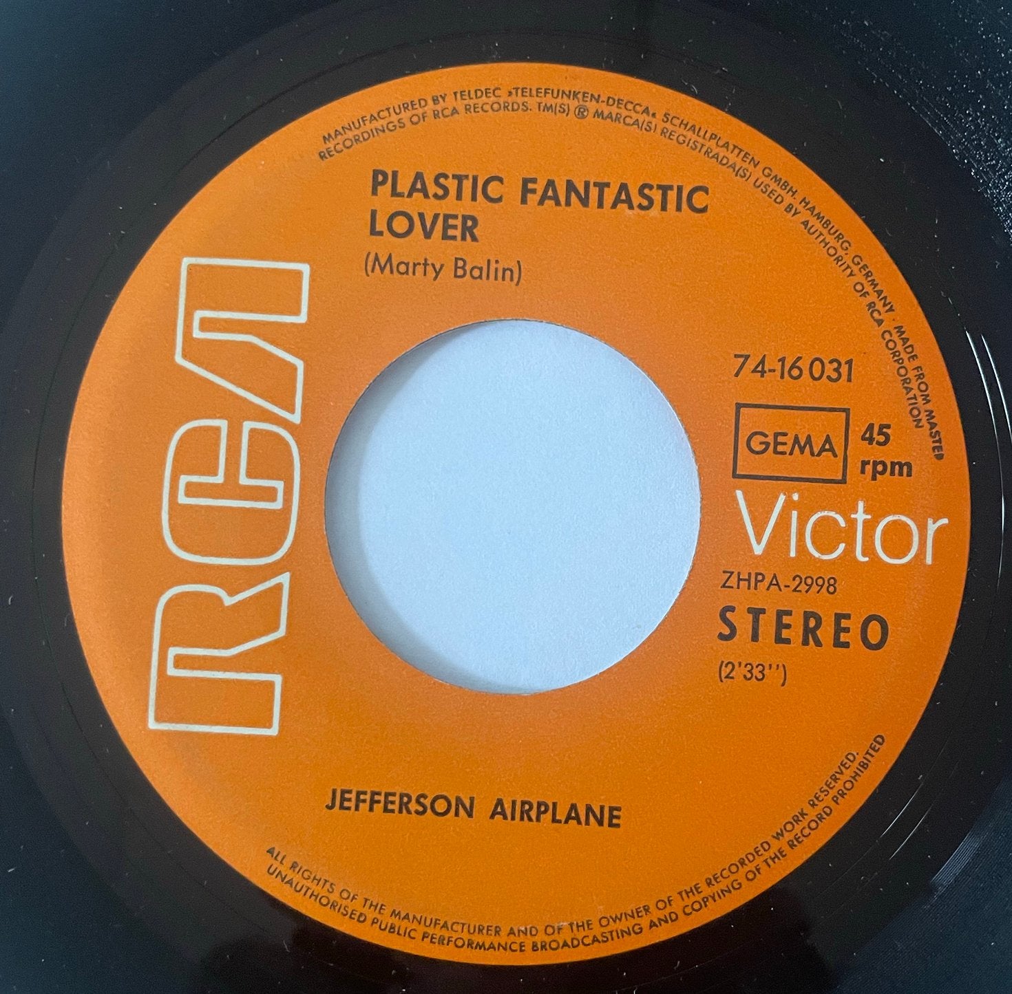 Jefferson Airplane - She had funny cars, Ophalen of Verzenden, Zo goed als nieuw, Pop