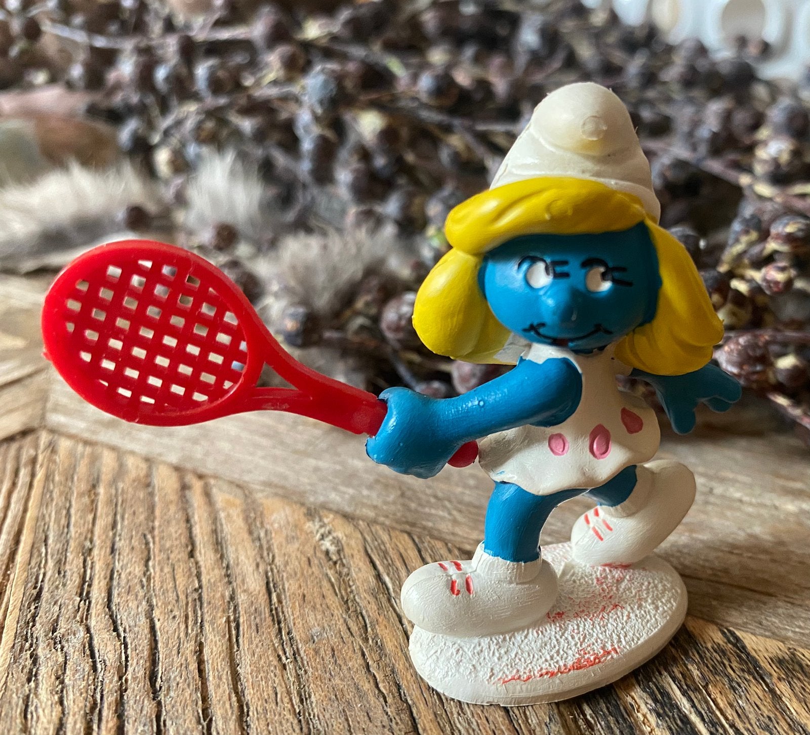Schleich Tennis Smurfin W. Germany/Portugal Variant!, Ophalen of Verzenden, Zo goed als nieuw, Verschillende Smurfen
