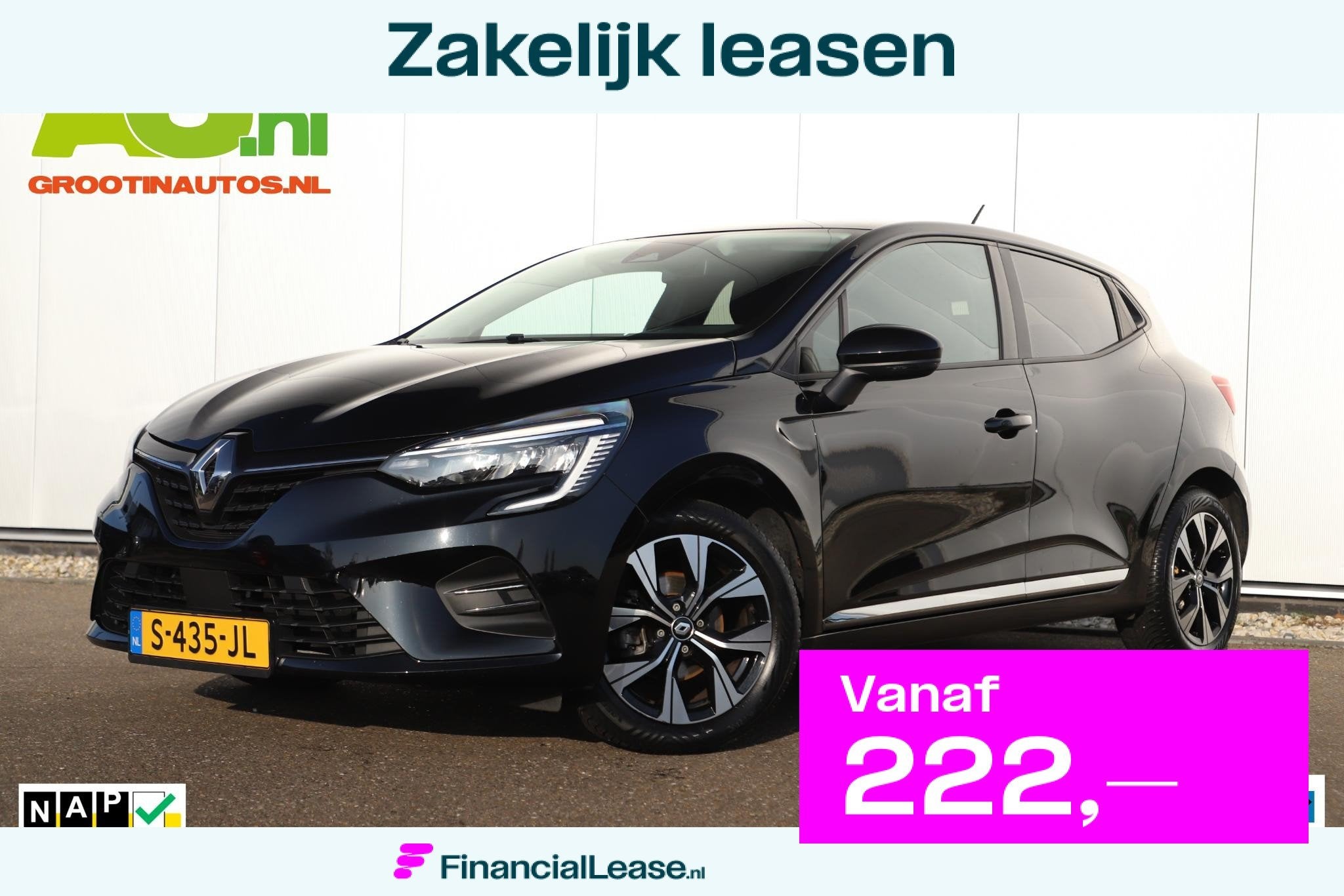 Renault Clio 1.0 TCe 90 Evolution 16 inch LMV Navigatie Carp, Voorwielaandrijving, Gebruikt, Euro 6, 580 kg