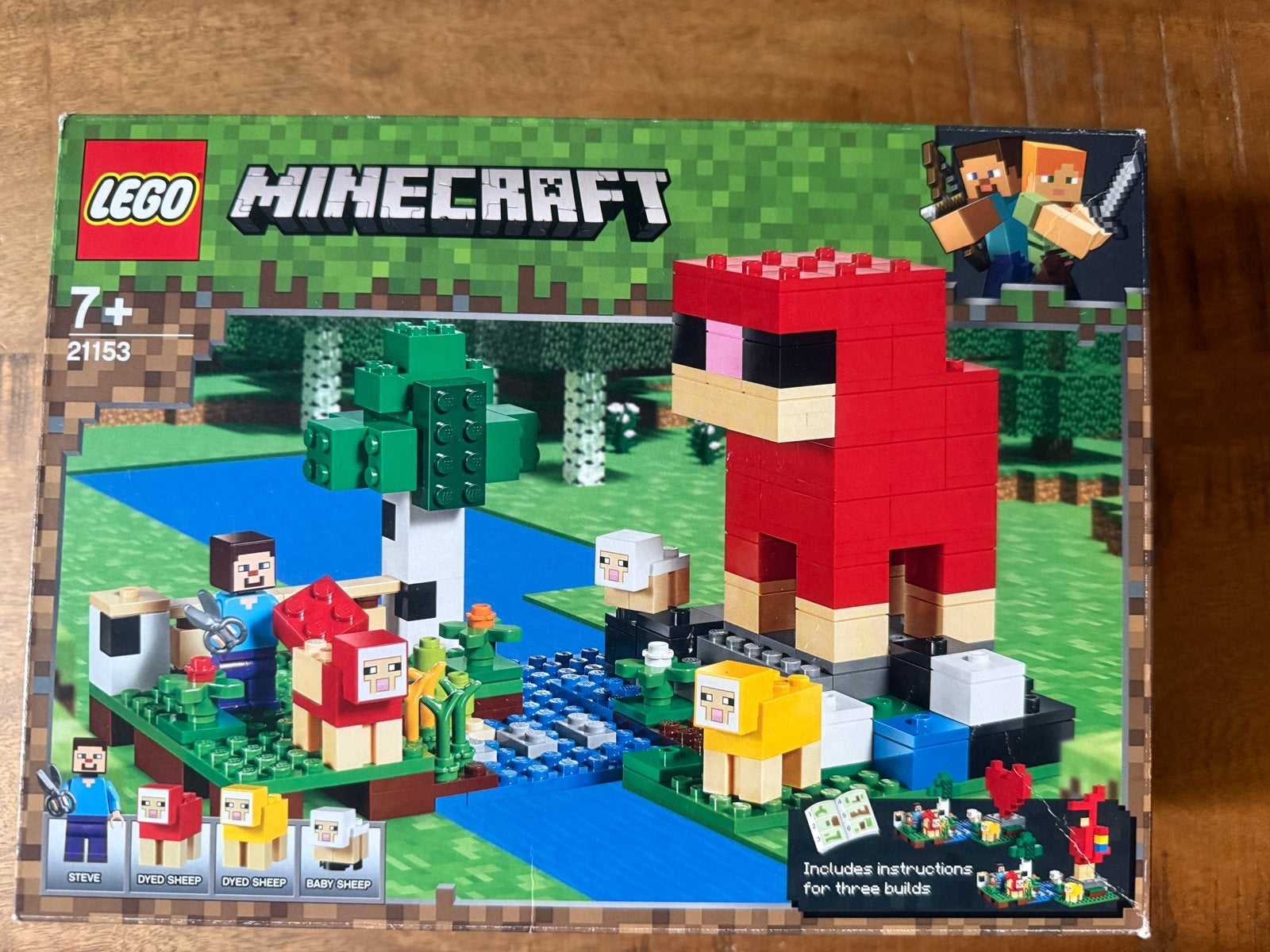 Lego Minecraft 21153 De Wolboerderij complete set, Gebruikt, Inclusief instructies, Minecraft, Lego