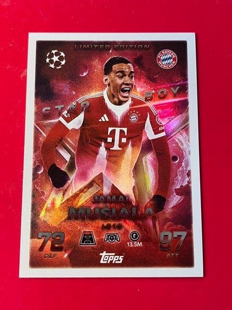 Jamal Musiala Limited Edition Match Attax 2025-2026 (LE15), Verzenden, Zo goed als nieuw, Buitenlandse clubs, Poster, Plaatje of Sticker