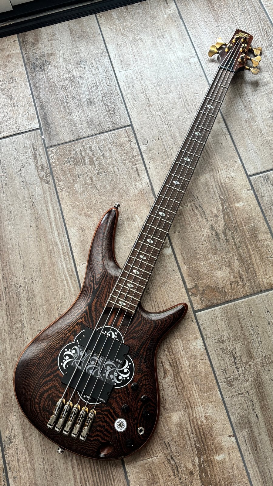 Ibanez SR5005OL Prestige 5 snaar, Ophalen of Verzenden, Zo goed als nieuw, Elektrisch, 5-snarig