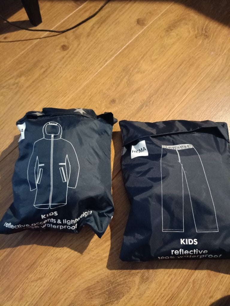 Regenjas en broek kind, Ophalen, Gebruikt, Jongen of Meisje, Hema