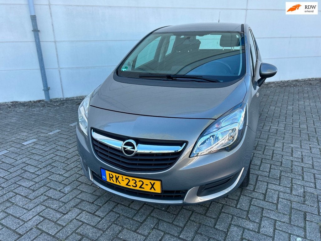 Opel Meriva 1.4 Turbo Automaat Navi Cruise Controle Airco Tr, Auto's, Opel, Stof, Gebruikt, 4 cilinders, Bruin