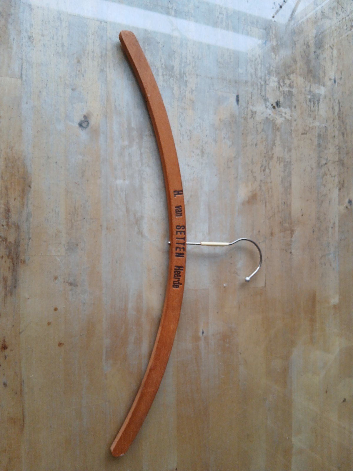 Vintage Kledinghanger H. van Setten Heerde, Ophalen of Verzenden, Zo goed als nieuw, Hout, Volwassenen